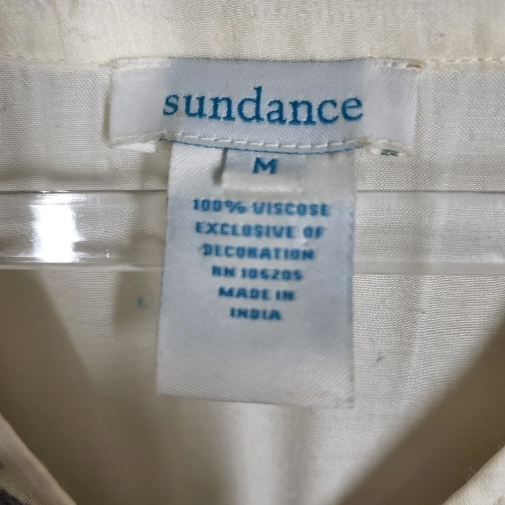 SUNDANCE EMBROIDERED V-NECK TOP - Picture 10 of 10